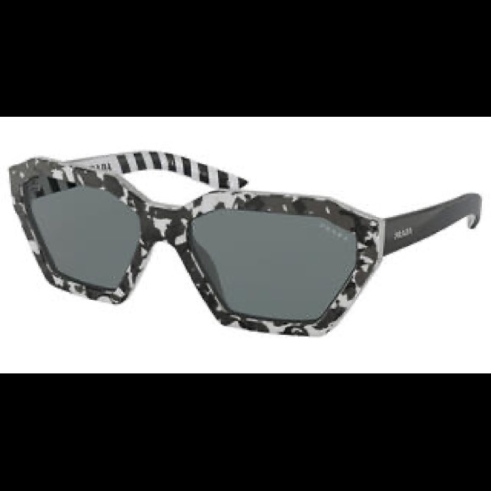 Prada Tortoiseshell Black & White Square Sunglasses - Picture 6 of 16